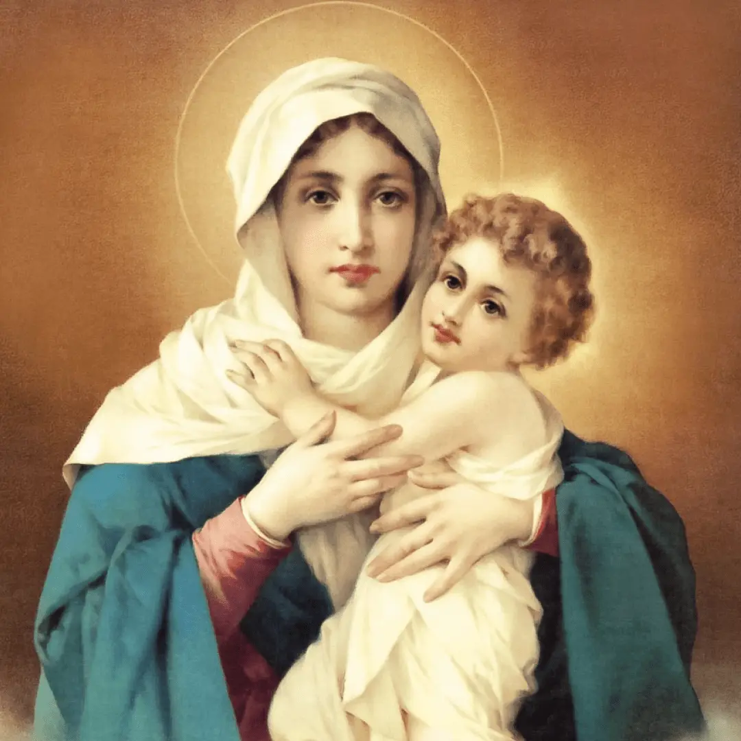 La Virgen María con el Niño Jesús